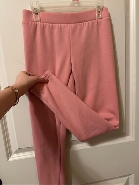 Old Navy Pink Fleece Leggings - Soft Pull-On Bottoms
